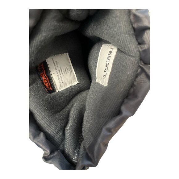 Cat & Jack Kids Winter Snow Boots Black Teal Thermolite Size 3 NWT - Picture 5 of 6